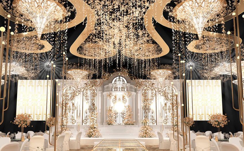 遂昌花木兰喜事汇金色大厅效果展示